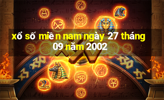 xổ số miền nam ngày 27 tháng 09 năm 2002