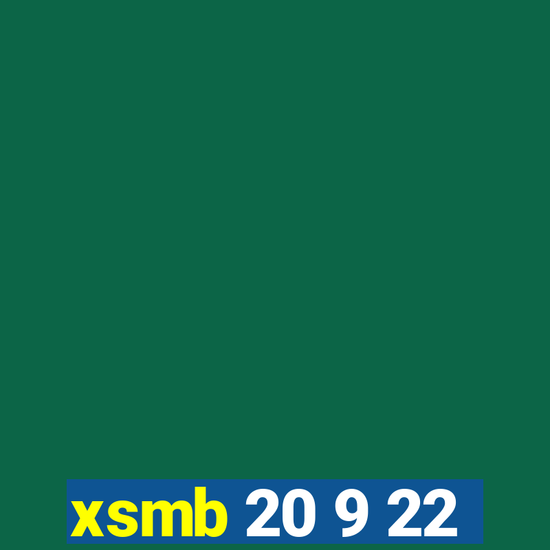 xsmb 20 9 22