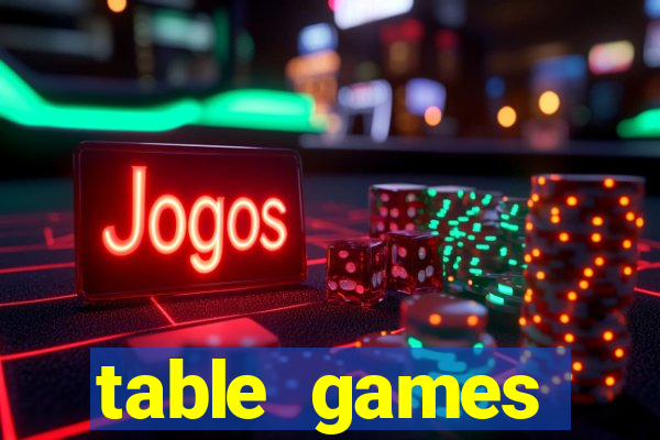 table games hollywood casino