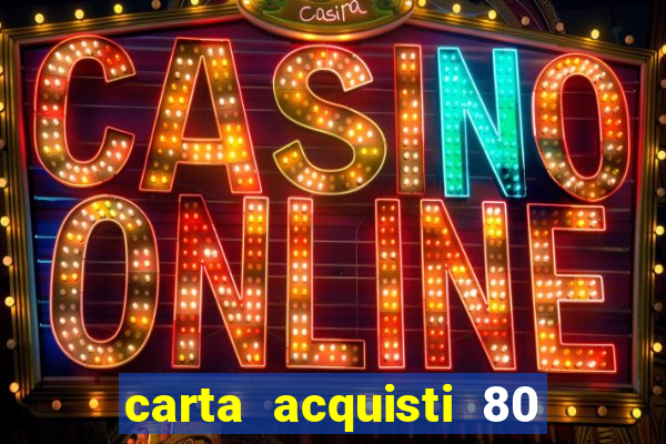 carta acquisti 80 euro 2024