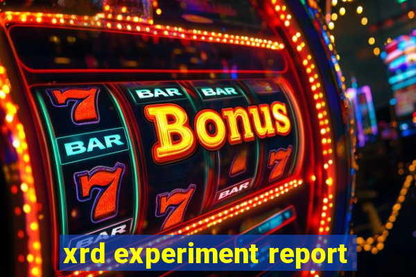 xrd experiment report