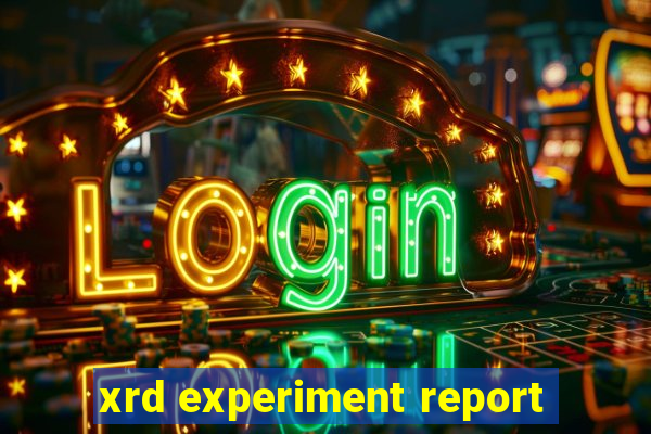 xrd experiment report