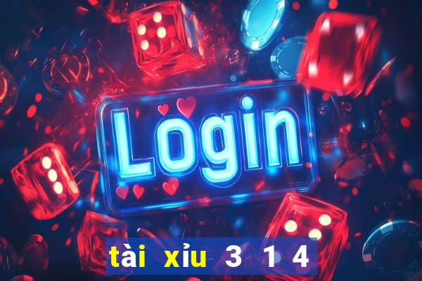 tài xỉu 3 1 4 là sao