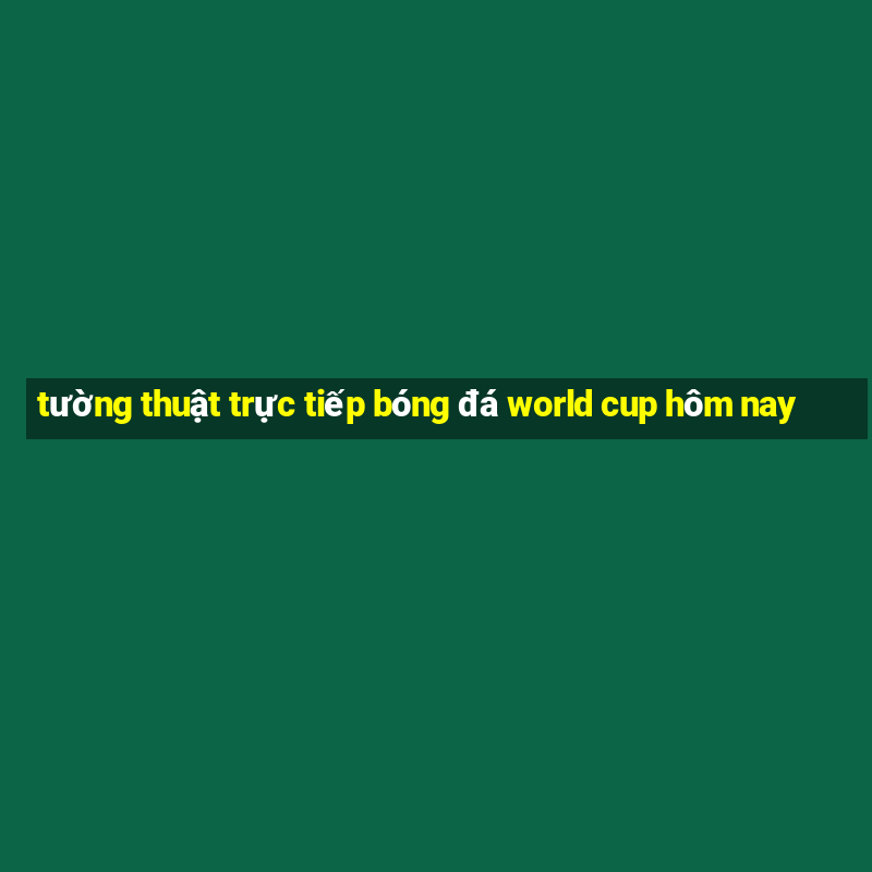 tường thuật trực tiếp bóng đá world cup hôm nay