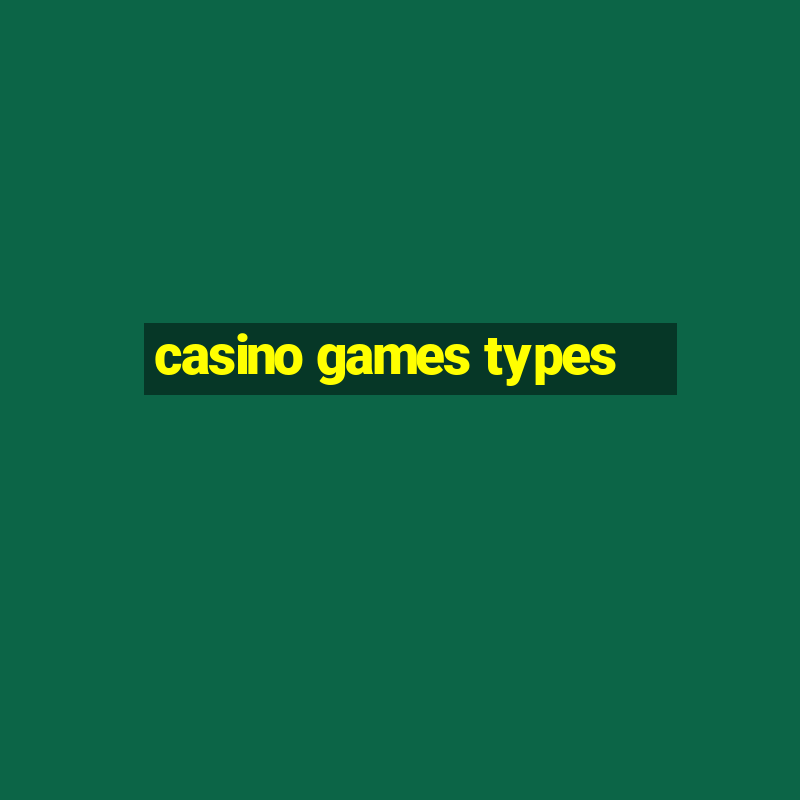 casino games types