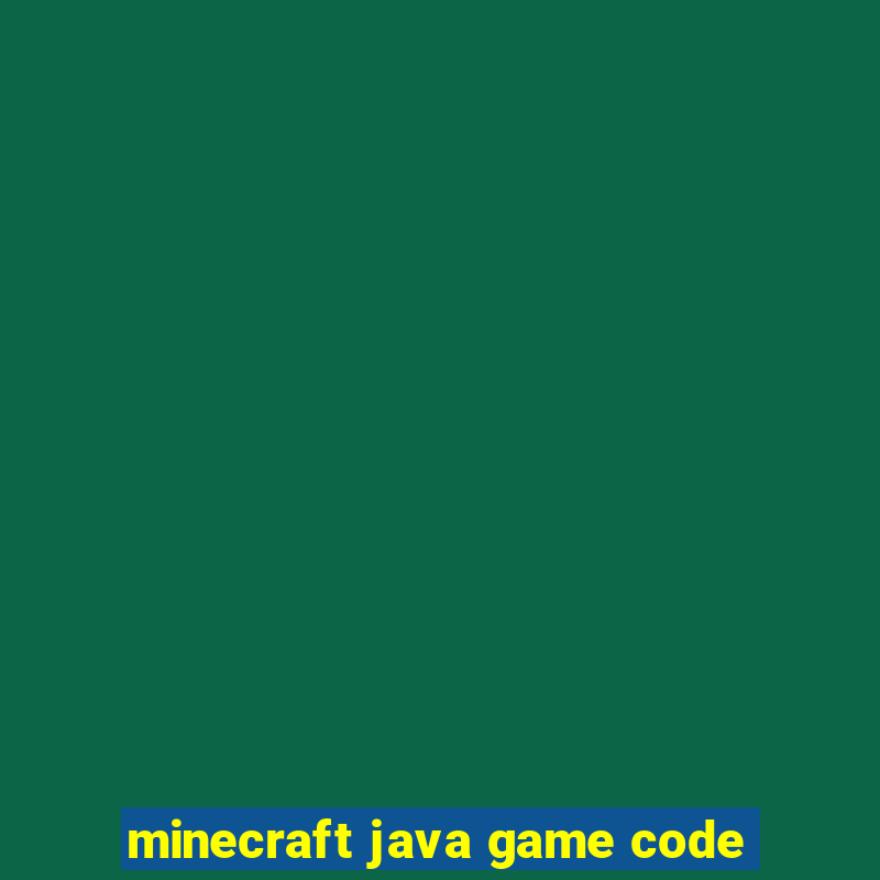 minecraft java game code