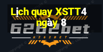 Lịch quay XSTT4 ngày 8