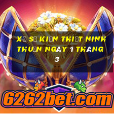 xổ số kiến thiết ninh thuận ngày 1 tháng 3