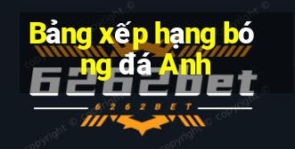 Bảng xếp hạng bóng đá Anh