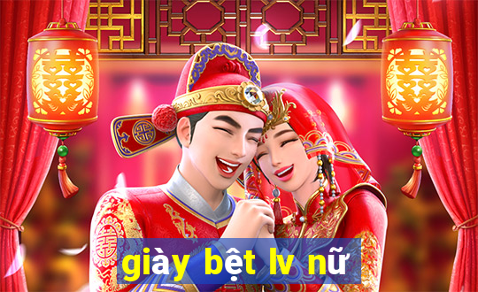 giày bệt lv nữ