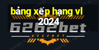 bảng xếp hạng vl 2024