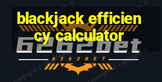 blackjack efficiency calculator