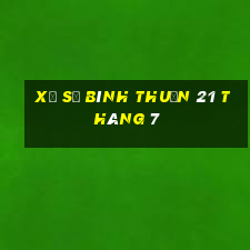 xổ số bình thuận 21 tháng 7