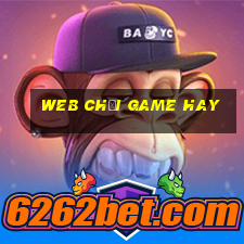 web chơi game hay