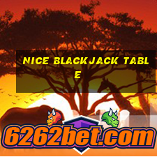 nice blackjack table