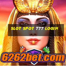 slot spot 777 login