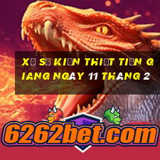 xổ số kiến thiết tiền giang ngày 11 tháng 2