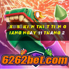 xổ số kiến thiết tiền giang ngày 11 tháng 2