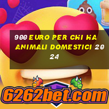 900 euro per chi ha animali domestici 2024