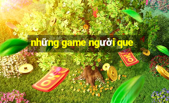 những game người que