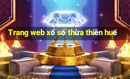 Trang web xổ số thừa thiên huế