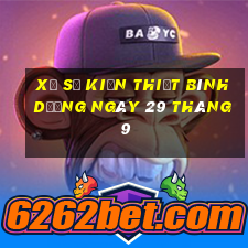 xổ số kiến thiết bình dương ngày 29 tháng 9