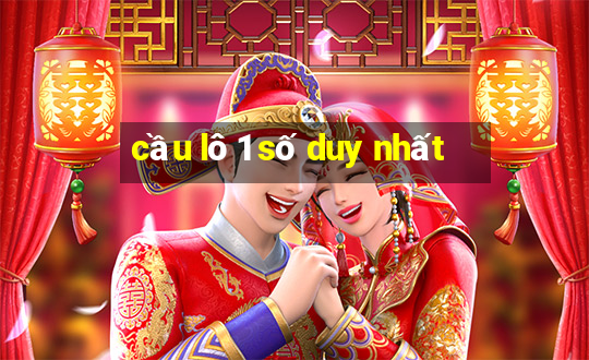 cầu lô 1 số duy nhất