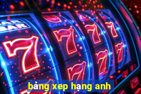 bảng xep hạng anh