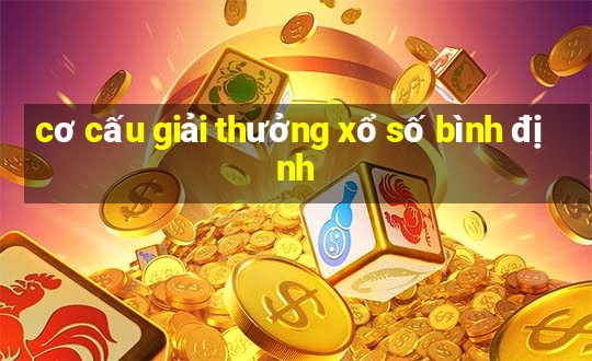 cơ cấu giải thưởng xổ số bình định