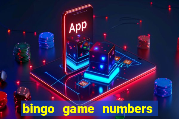 bingo game numbers 1 100