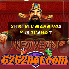 xổ số hậu giang ngày 15 tháng 7