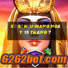 xổ số hậu giang ngày 15 tháng 7