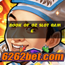 book of oz slot game