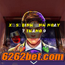 xổ số bình định ngày 7 tháng 9