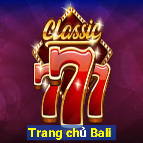 Trang chủ Bali