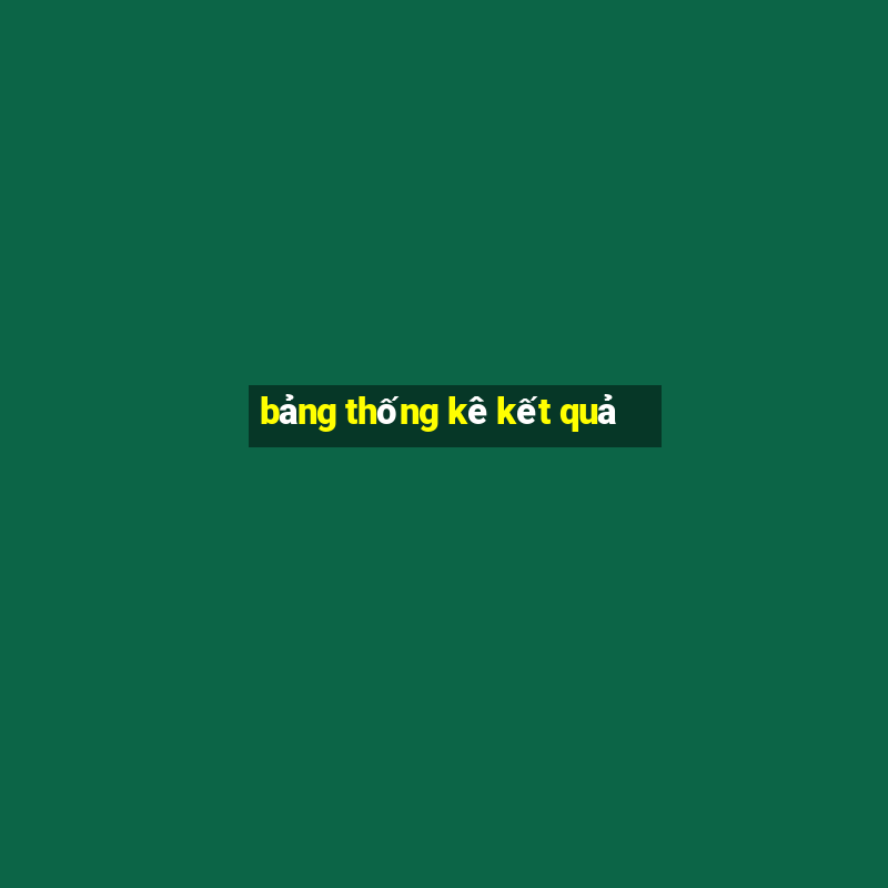 bảng thống kê kết quả