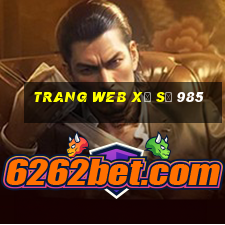 Trang web xổ số 985