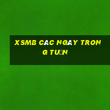 xsmb các ngày trong tuần