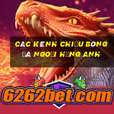 các kênh chiếu bóng đá ngoại hạng anh