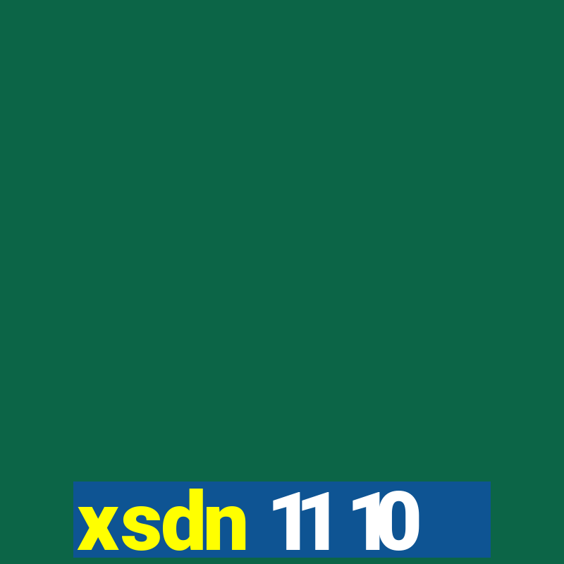 xsdn 11 10