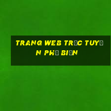 Trang web trực tuyến phổ biến