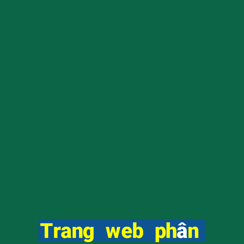 Trang web phân tích xổ số