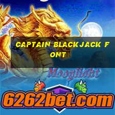 captain blackjack font