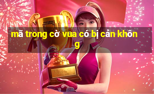 mã trong cờ vua có bị cản không