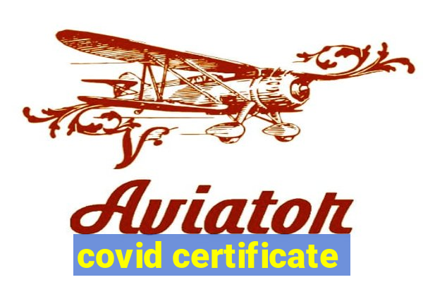 covid certificate