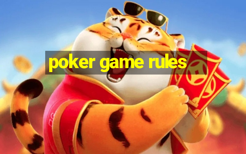 poker game rules