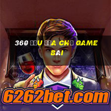 360 Đấu địa chủ game bài