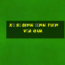 xổ số bình định tuần vừa qua