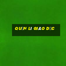 quản lí giáo dục