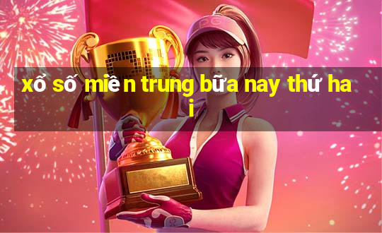 xổ số miền trung bữa nay thứ hai